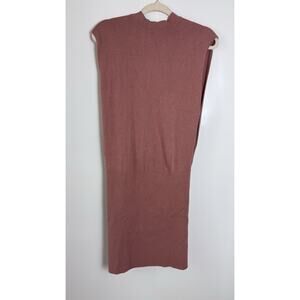 Free People Blush Open Back Ribbed Bodycon Midi Dress Women’s Size XS